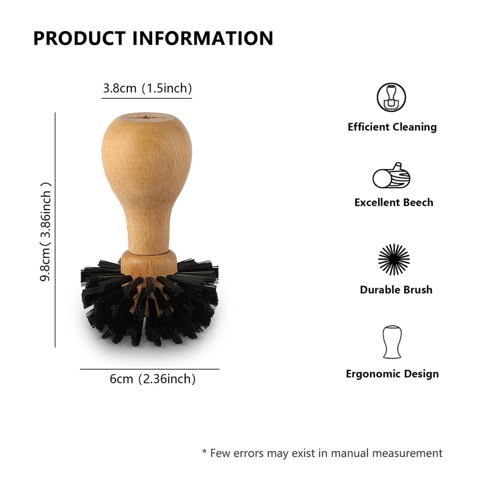MHW-3BOMBER Coffee Filter Cleaning Brush 58mm Espresso Portafilter Basket Clean Tools Professional Home Barista Cafe Accessorie