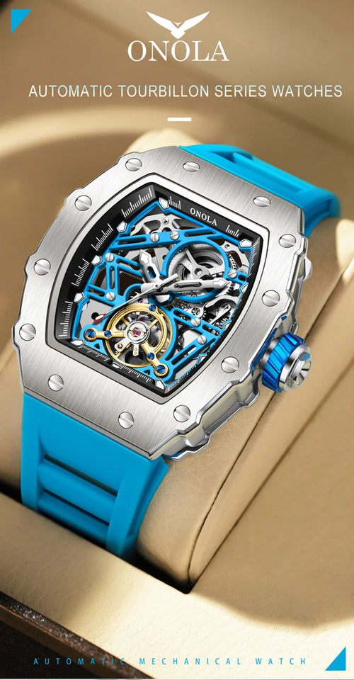 ONOLA Men Automatic Watch Luxury Brand Fashion Luminous Waterproof Mechanical Watches Men Military Sports Watches Gifts for Men