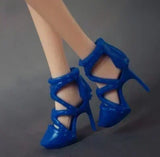 Doll toy accessories shoes high heels black shoes for your BB dolls BBIA31