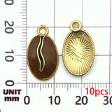 10/20pcs Coffee Charms Alloy Coffee Cup, Coffee Bean Design Pendants for DIY Bracelet Necklace Jewelry Making Accessories