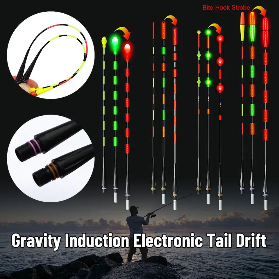 1Pcs Ultra Sensitive Electronic Float tail Electronic Floats Buoy Smart Float Top Gravity induction electronic tail drift