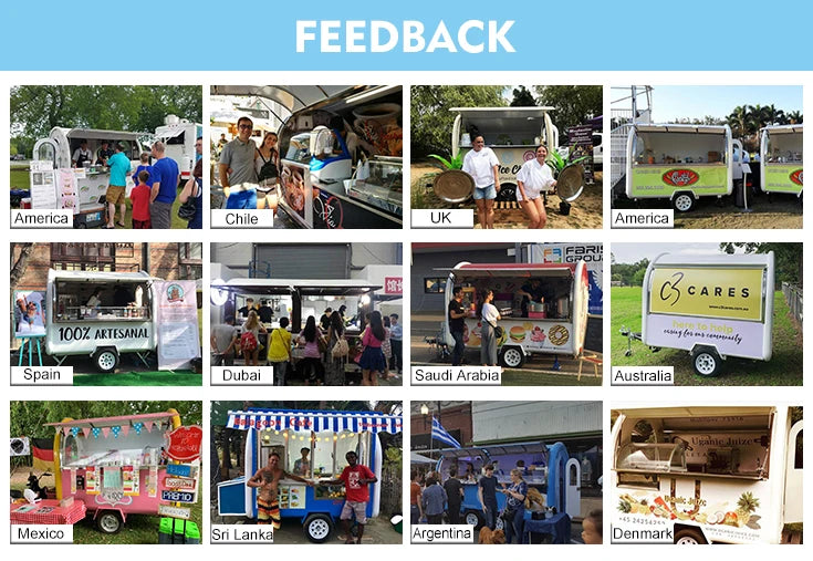 European Standards Mini Food Trailer Mobile Fast Food Trailer / China Factory Mobile Food Truck For Sale