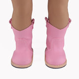 7.5cm American Dolls Leather Boots 8cm Highth PU High-quality Doll Shoes For 43cm New Born Doll 1/3 BJD Girl Dolls
