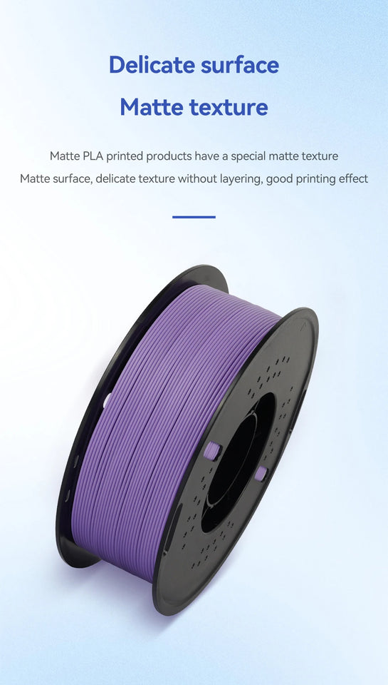 KINGROON 3D Printer Filament PLA Matte Filament 1.75mm 1KG 2KG 3KG High Precision No Bubbles 3D Printer Materials