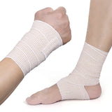 4 Rolls 3 inch x 5 yds Elastic Bandage Wrap, Cotton Compression Bandage Wrap with Self-Closure,Support & First Aid for Sports