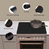 Silicone Stove Top Cover Mat, Heat Resistant Electric Glass Cooktop Protector, Extra Large Dish Drying Mat for Kitchen RV