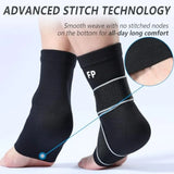 Ankle Support Brace for Women Men 1 Pair Achilles Tendonitis Brace for Plantar Fasciitis Relief Copper Infused Ankle Compressio