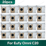 Compatible for Eufy Omni C20 Accessories Dust Bag Hepa Filter Roller Side Brush Mop Cloth Spare Parts