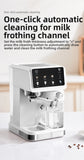 220V Touch Screen Coffee Machine for Home 20Bar Espresso Maker with Milk Frother Automatic Coffee Brewer Energy Saving
