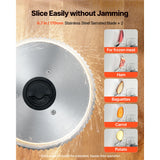 SucceBuy 6.7-10 inch Meat Slicer Electric Deli Slicer Machine with two SUS420 Blades Home Food-Slicer for Meat, Ham, Baguett
