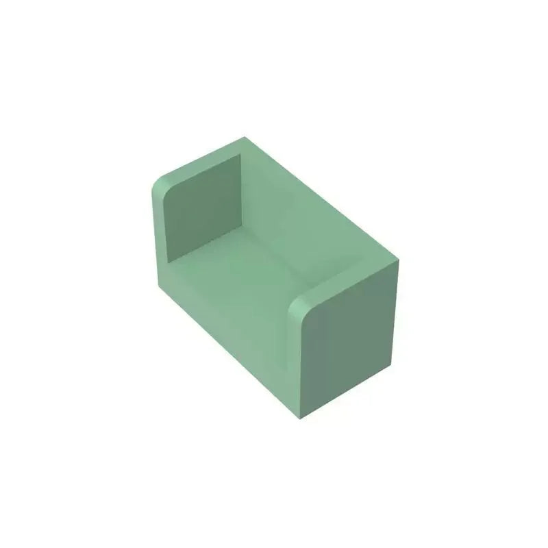 10Pcs 23969 Panel 1X2X1 Rounded Corner 2Sides Building Blocks MOC Accessories Compatible with Brick Children Toys