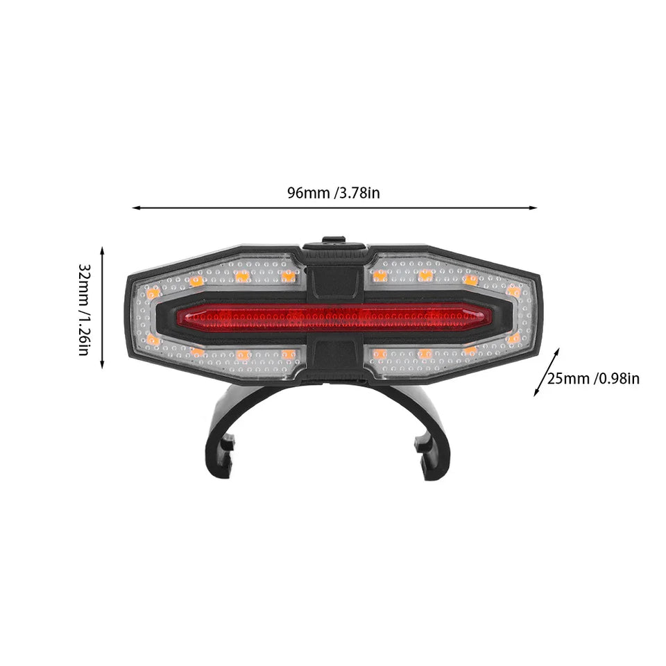 Electric Scooter Turning Signal Tail Light USB Rechargable with Remote Control Warning Lamp LED Waterproof for M365 Pro 2 MI 4