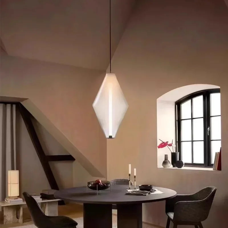 Nordic Minimalist Restaurant  LED Pendant Light  Modern Designer Glass Restaurant Small Pendant Light  Including Light Source