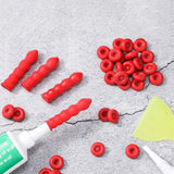 Caulking Tube Caps Sealer Glass Covered Latex Material Head Covers for Sealing and Preserving