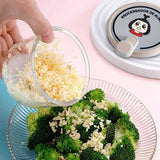 Garlic Crusher, Highly Efficient Masher Chopper for Home, Multifunctional Manual Grinder with Safe Blades