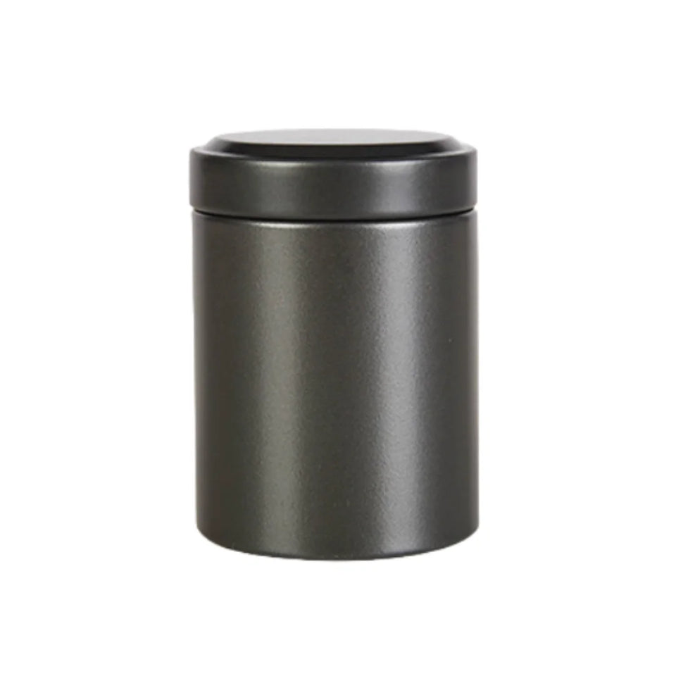 Round Shaped Jar Eco-Friendly Coffee Tea Caddy Mini Tin Storage Box Round Sealed Iron Box For Coffee Storage Home Decor Tea