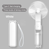 Foldable Small Fan Portable and high-power Hand Held Portable Mini Fan Rechargeable Hand USB Charge Fan