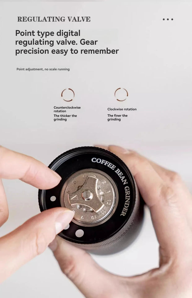 Coffee Grinder Manual 7 /5 Core Bean Coffee Grinder Espresso Portable External Adjustable Household Turkish Coffee Grinder