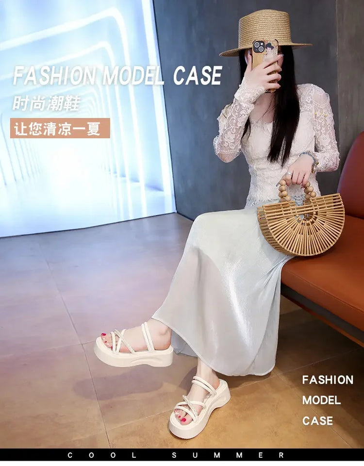 2026 new summer sandals for casual wear and versatile women's sandals