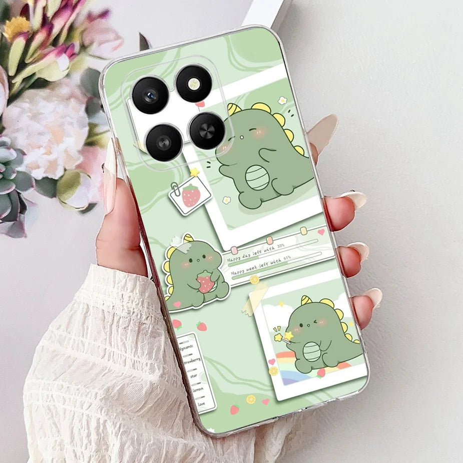 For Honor 400 Smart 5G Case LGN-NX1 Cute Cartoon Painted Cover Soft Slim Phone Case For Honor X7d HonorX7d Honor400 Smart Fundas