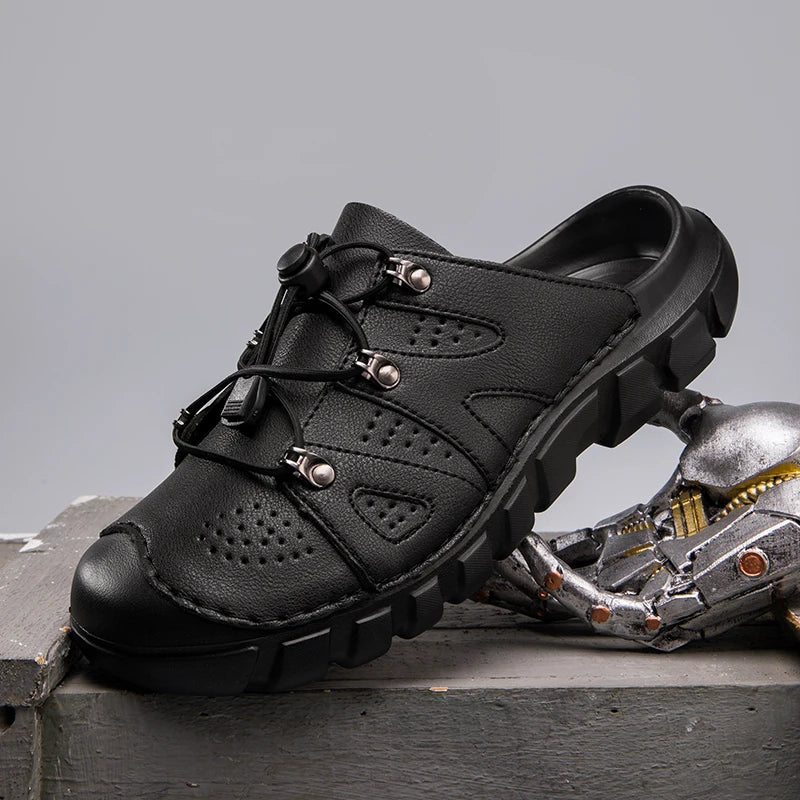 Summer Men's Sandals Beach Shoes Handmade Breathable Design Sandals Casual Beach Shoes Lightweight Soft Bottom Outdoor Sandals