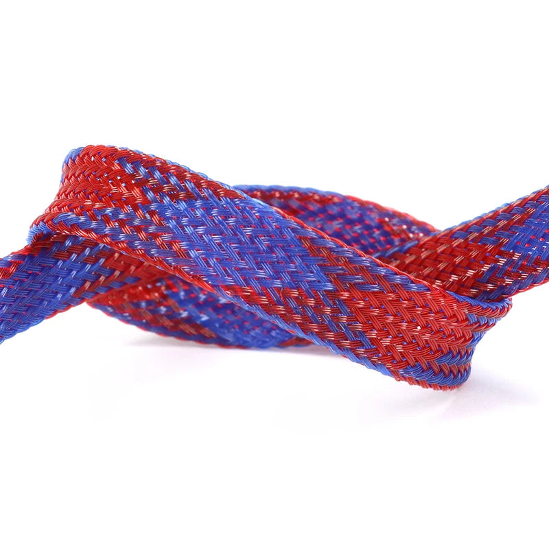 1~50M PET Expandable Cable Sleeve 4mm Tight Braided High Density Hardness Insulate Line Protect Sleeving Wire Wrap Gland Sheath