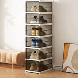 Shoe Rack Clear Shoe Storage Organizer Foldable Clear Stackable Box for Bedroom Hallway Home Dormitory Boot Workplace Sneaker