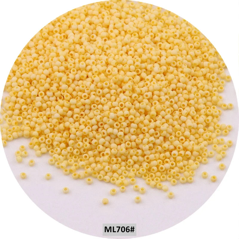 Golden 15/0 Japanese Seedbeads 1.5mm Uniform Metallic Bronze Round Spacer Glass Beads For DIY Jewelry Making Garments Accessory