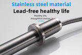 Hidden Lifting Folding Kitchen Faucet 304 Stainless Steel Sink Faucet Hot and Cold Mixed Water Separate Sink Tap Dual Holes