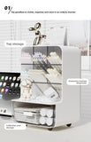 Angle Insertion Desk Pen Holder, Desktop Storage Box for Office Supplies & Cosmetics, Multifunctional Organizer Rack