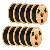 DEEPLEE Rapid PETG Filament 1.75mm 1KG 3d printing materials PETG Black Filament 1kg Fits for Most FDM 3D Printers DEEPLEE