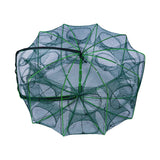 Folding lobster cage 2025 new style fishing trap fishing tool kit fish shrimp crayfish crab fishing net nylon material
