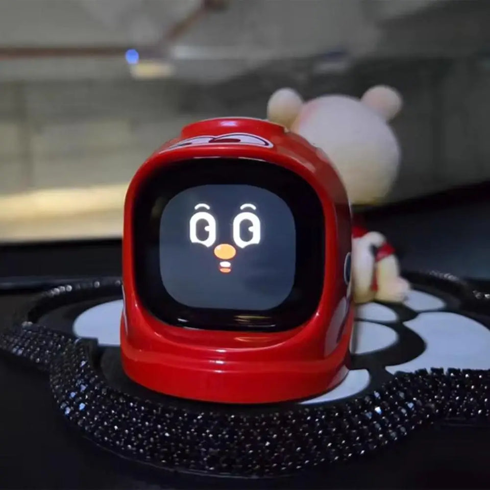 Car Intelligent Robot Mounted Toys Accessories Electronic Pets, Fashion Companions Over 60 Expression Touch Screen Sound Effects