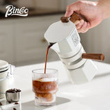 Bincoo Dual Valve Moka Pot Espresso Machine Thermostatic Extraction Coffee Moka Pot Hand Brewed Coffee Pot Barista Accessories