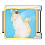 New Arrivals Blue Cute Small Animals Fit Women Men Stainless Steel Bracelet Italian Link 9mm Charm Jewelry DIY Making For Gifts