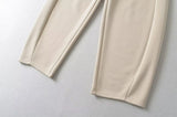 Street Sle High Waist Wide Leg Sport Pants Women's Casual Loose Straight Leg Trousers Coffee Color Trendy Spring Autumn