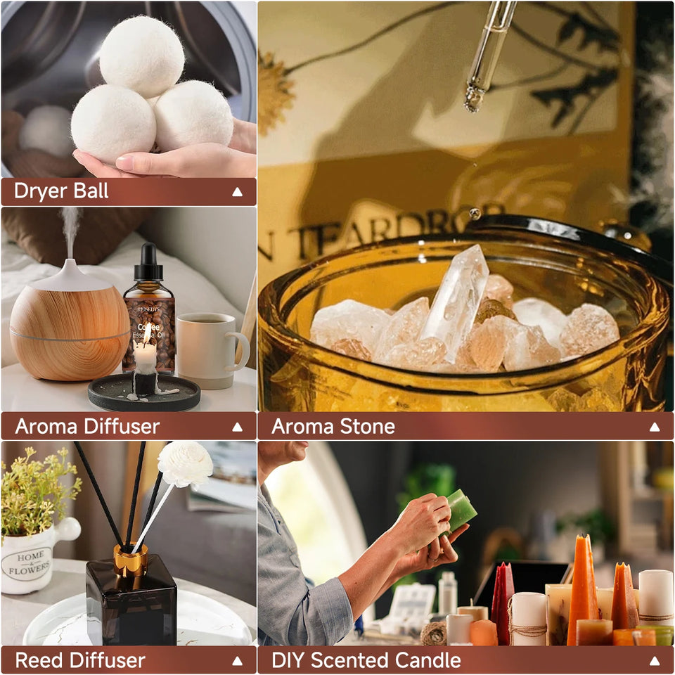 Coffee essential oil natural fragrance, is suitable for body massage treatments ,hair care anddiffuser