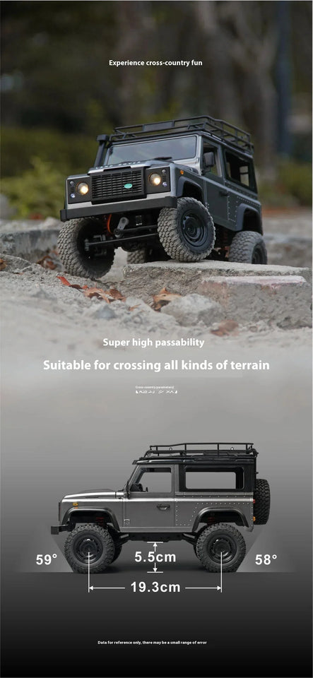 1/12 4WD Off-Road RC Car MN98 MN99S 2.4G Remote Control SUV Electric Climbing Car Toy for Kids Official Licensed Model Guard 90