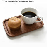 Wooden Tray Whole Piece Walnut No Splicing Wooden Serving Board Natural Cut Wooden Serving Trays Coffee Tea Trays New Tableware