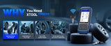 XTOOL TP150 WiFi TPMS Diagnostic Tool Program TS100 Sensor Read/Clear DTCs OBD2 TPMS Activate & Relearn All Sensors Free Update
