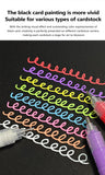 GuangNa 12 Colors/box Direct Liquid Hardhead High-gloss Acrylic Marker, for Student Notebook Writing, DIY Painting Graffiti