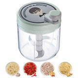 Garlic Crusher, Highly Efficient Masher Chopper for Home, Multifunctional Manual Grinder with Safe Blades