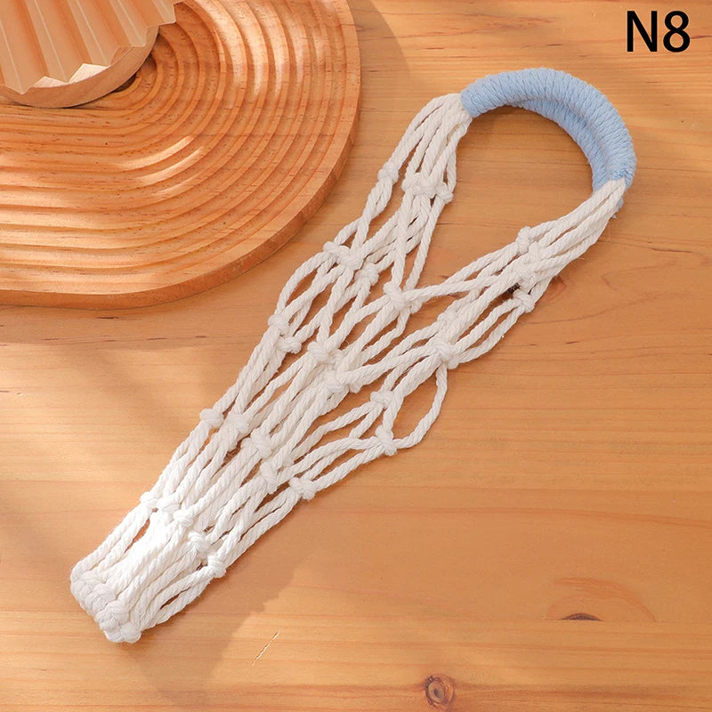 Portable Coffee Cup Bag Hollow Out Bottle Bag Practical Mugs Bag Foldable Water Bottle Bags Woven Net Bag Cup Cover