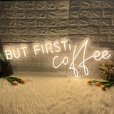 But First Coffee Neon Led Sign Lights Restaurant Cafe Neon Sign Coffee Shop Room Decor Wall Neon Light Sign For Pantry Bar