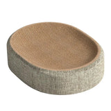 16.14x12.2x3.93 Sturdy Pet Sleeping Mat For Indoor Cat Bed 2 in 1 Scratcher Mat Cat Bed Oval Cat Scratcher Pad