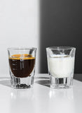 Bincoo Espresso Measuring Cup, Glass Espresso Extraction Cup, Ounce with Scale, Small Milk Cup, Milk Can, Coffee Cup, 50ml
