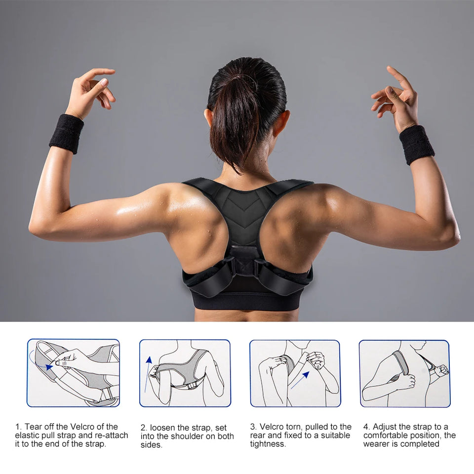 1pcs Back Posture Corrector Neck Brace Training Equipment Home Office Man Woman Postura Shoulder Support Correction Belt