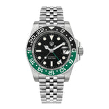 Watchdives WD16760 V2 GMT Watch NH34 Automatic Movement Sapphire Luminous Watches Stainless Steel 300m Waterproof Wristwatch