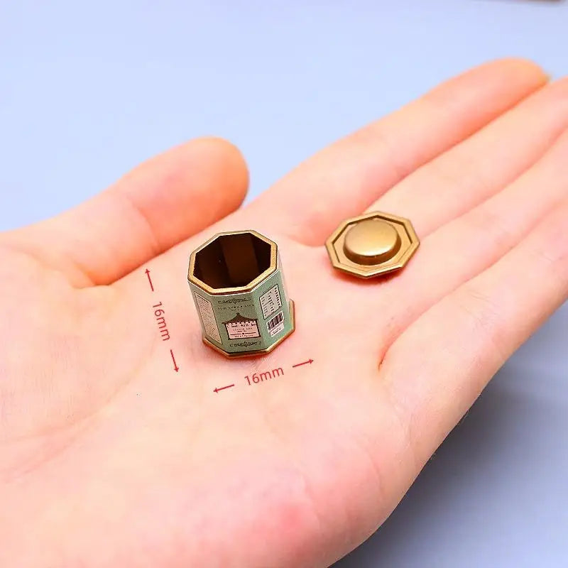 Dollhouse Miniature Coffee Can Tea Can Model Mini Simulation Item Ornament Toys Doll House Furniture Accessories-Toy