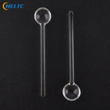 1PCS Transparent  Long Handle Glass Tea Spoons Tableware Clear Coffee Stirring Spoons Flatware For Home Kitchen Restaurant